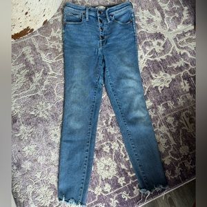 Madewell High-Rise 10” Skinny Jeans Ankle Cropped - Size 28